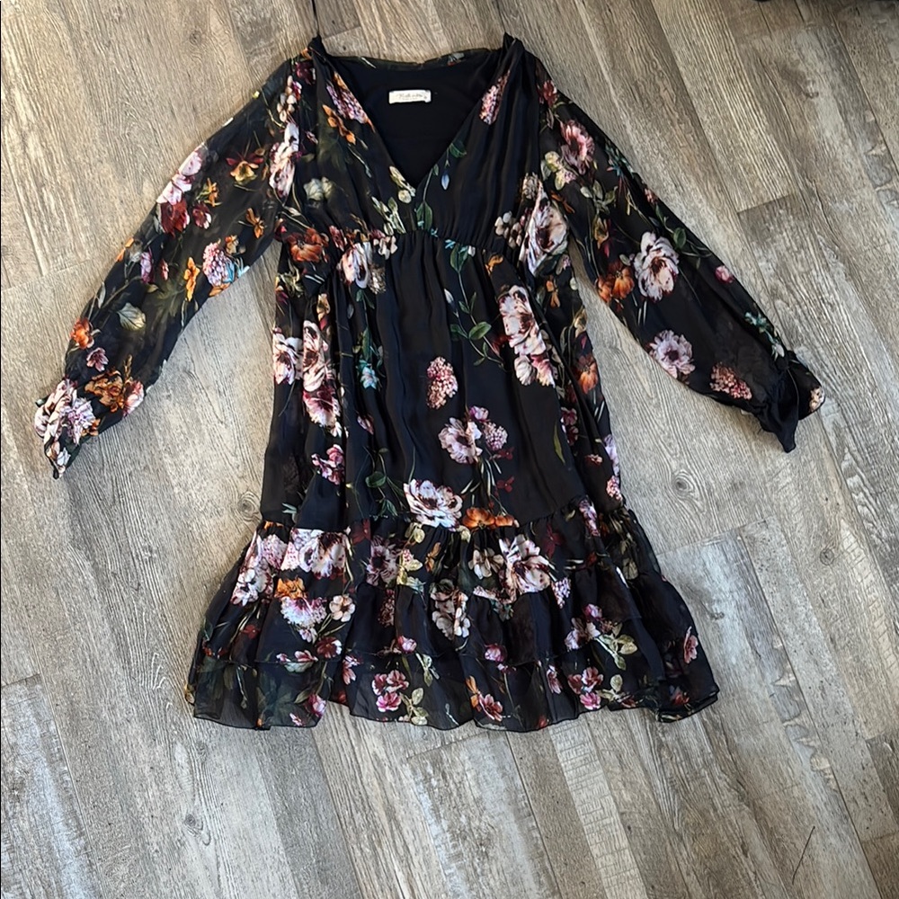 Bellambra Black Floral Dress